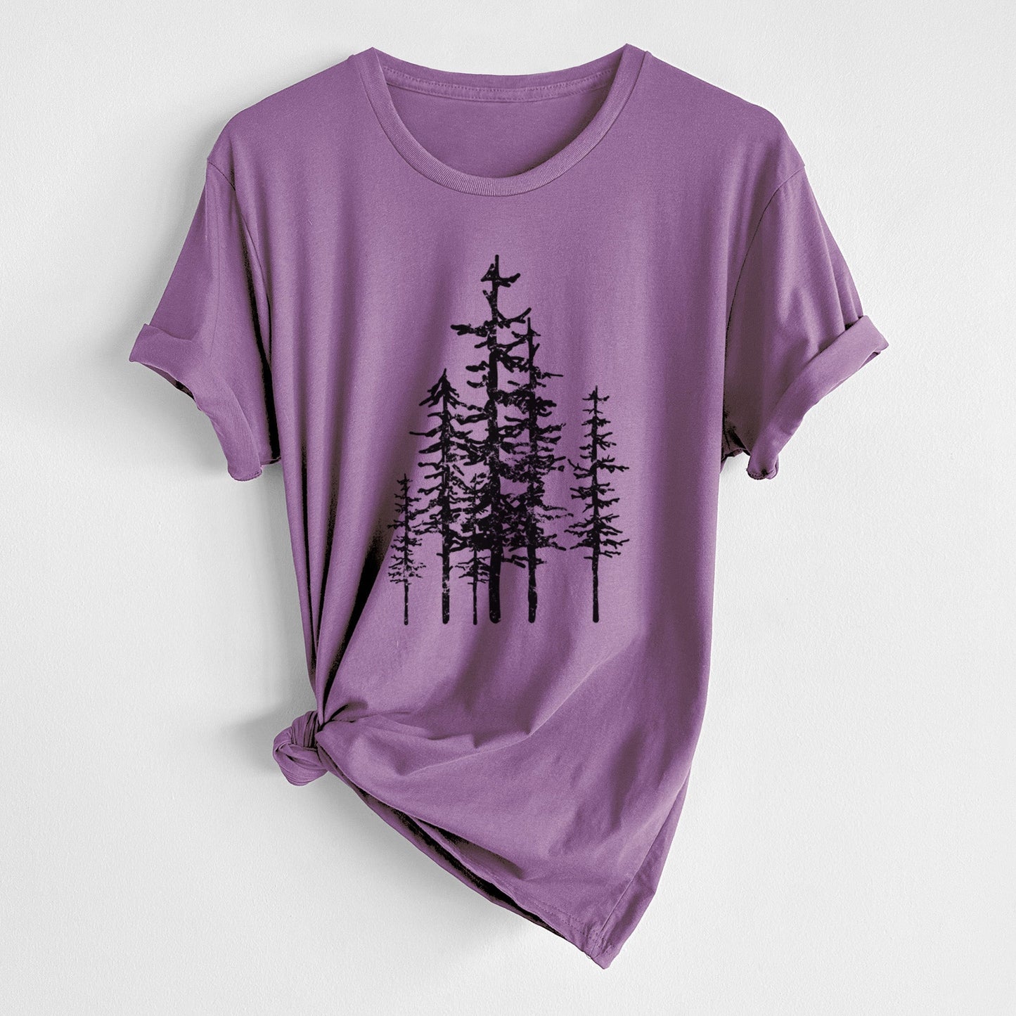 Evergreen Trees - Unisex Crewneck - Made in USA - 100% Organic Cotton