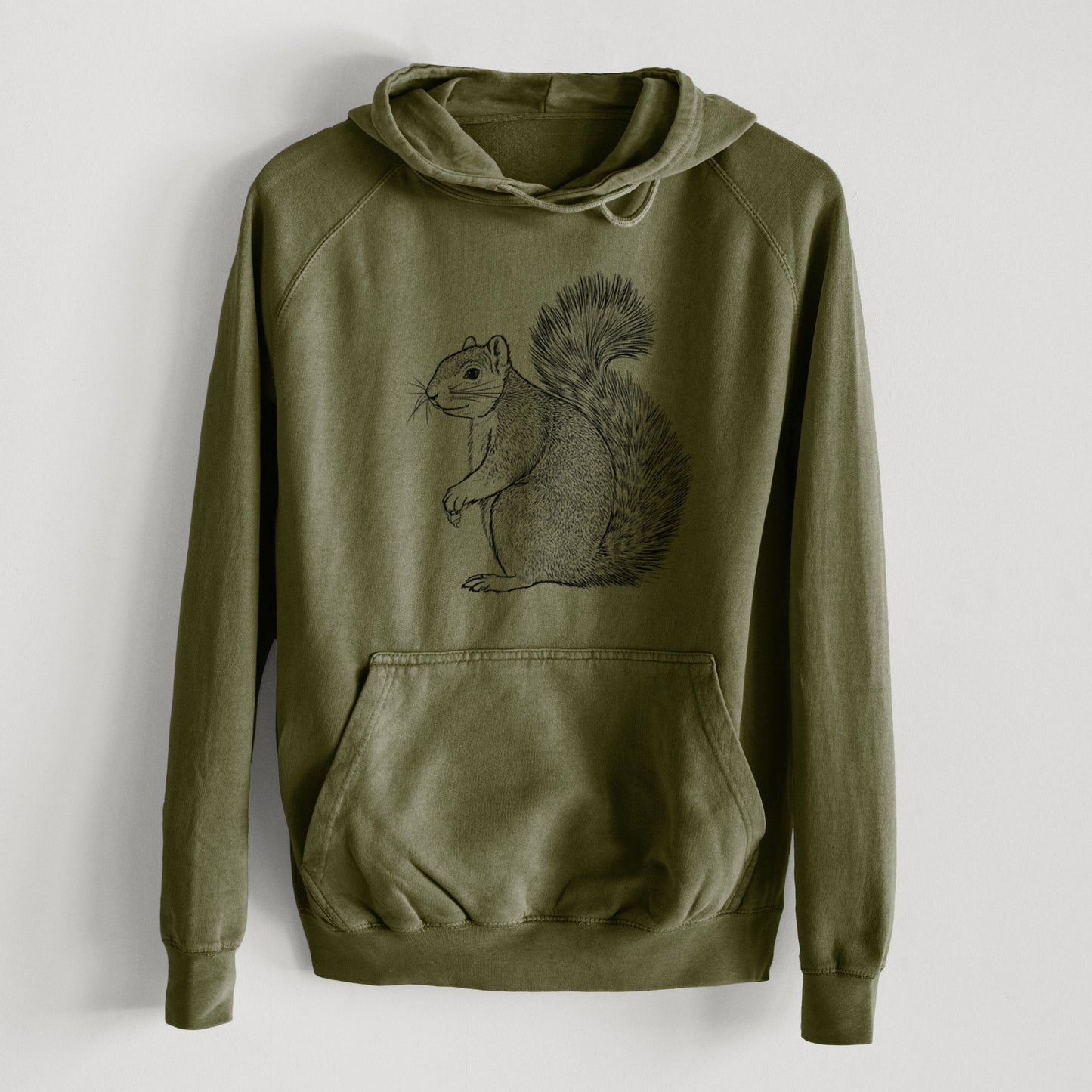 Eastern Fox Squirrel - Sciurus niger  - Mid-Weight Unisex Vintage 100% Cotton Hoodie