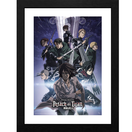 Attack on Titan Framed Poster Print 12" x 16"