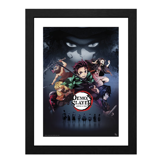 Demon Slayer Kimetsu No Yaiba Slayers Framed Poster 12" x 16"