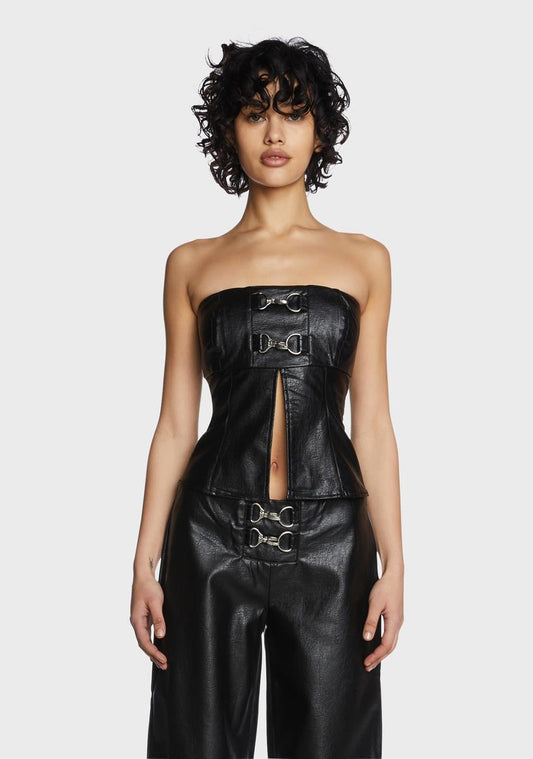 Vixen Vegan Leather Top