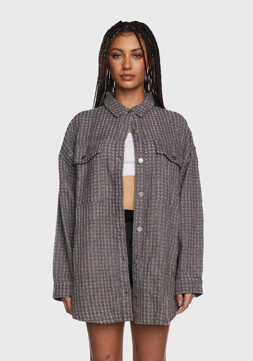 Rainy Day In Oversized Shirt