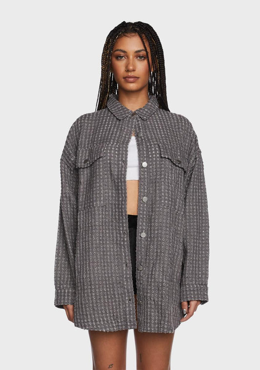 Rainy Day In Oversized Shirt