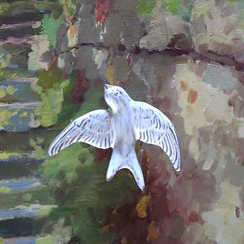 Flying Bird Sculptures by Yarnnakarn Ceramics Yarnnakarn III