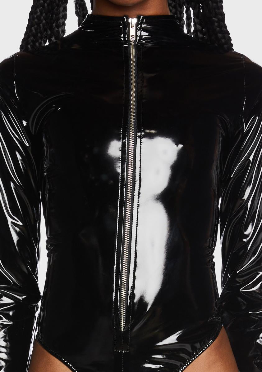 Zipper Long Sleeve Bodysuit