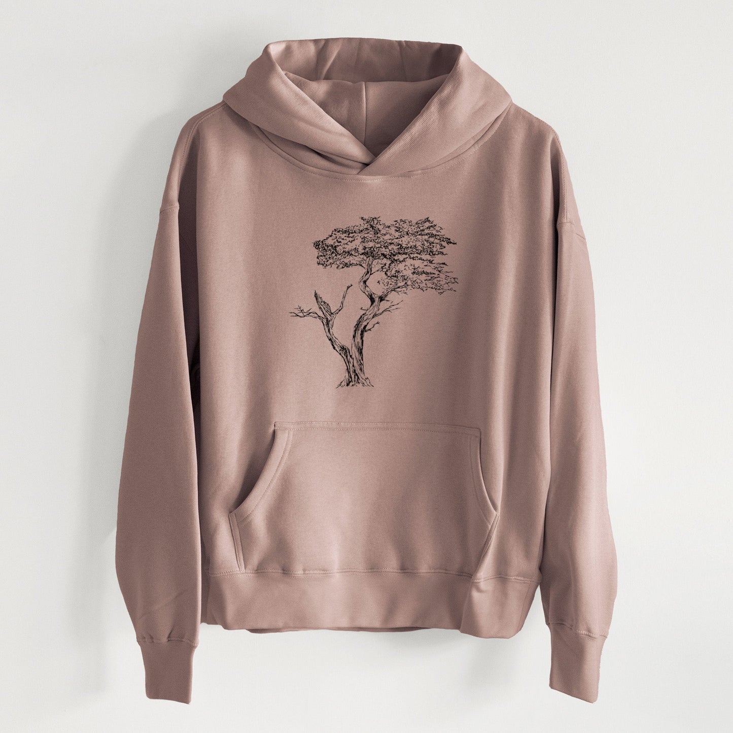 The Lone Cypress - Cupressus Macrocarpa - Monterey Cypress - Women's Heavyweight Relaxed Hoodie