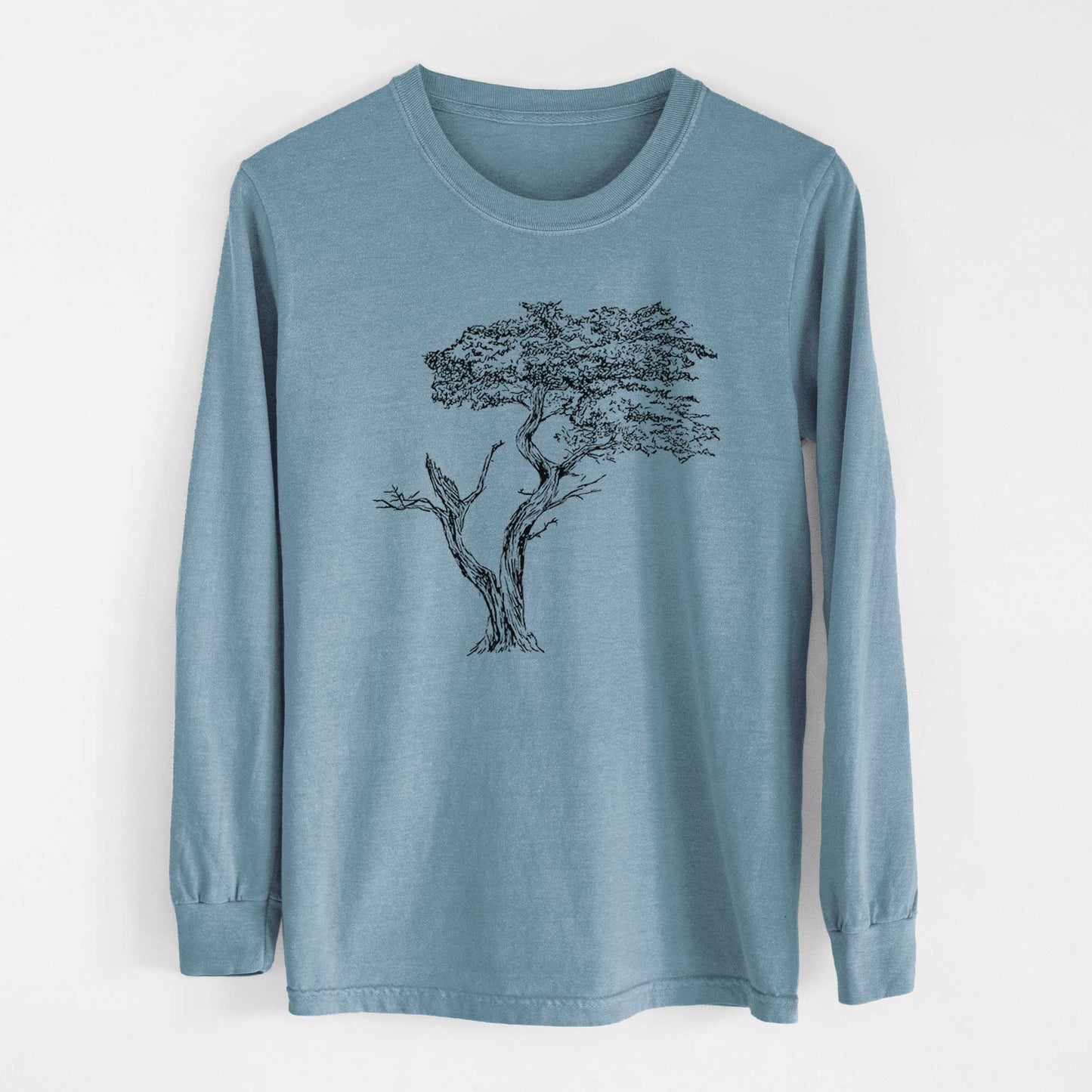The Lone Cypress - Cupressus Macrocarpa - Monterey Cypress - Heavyweight 100% Cotton Long Sleeve