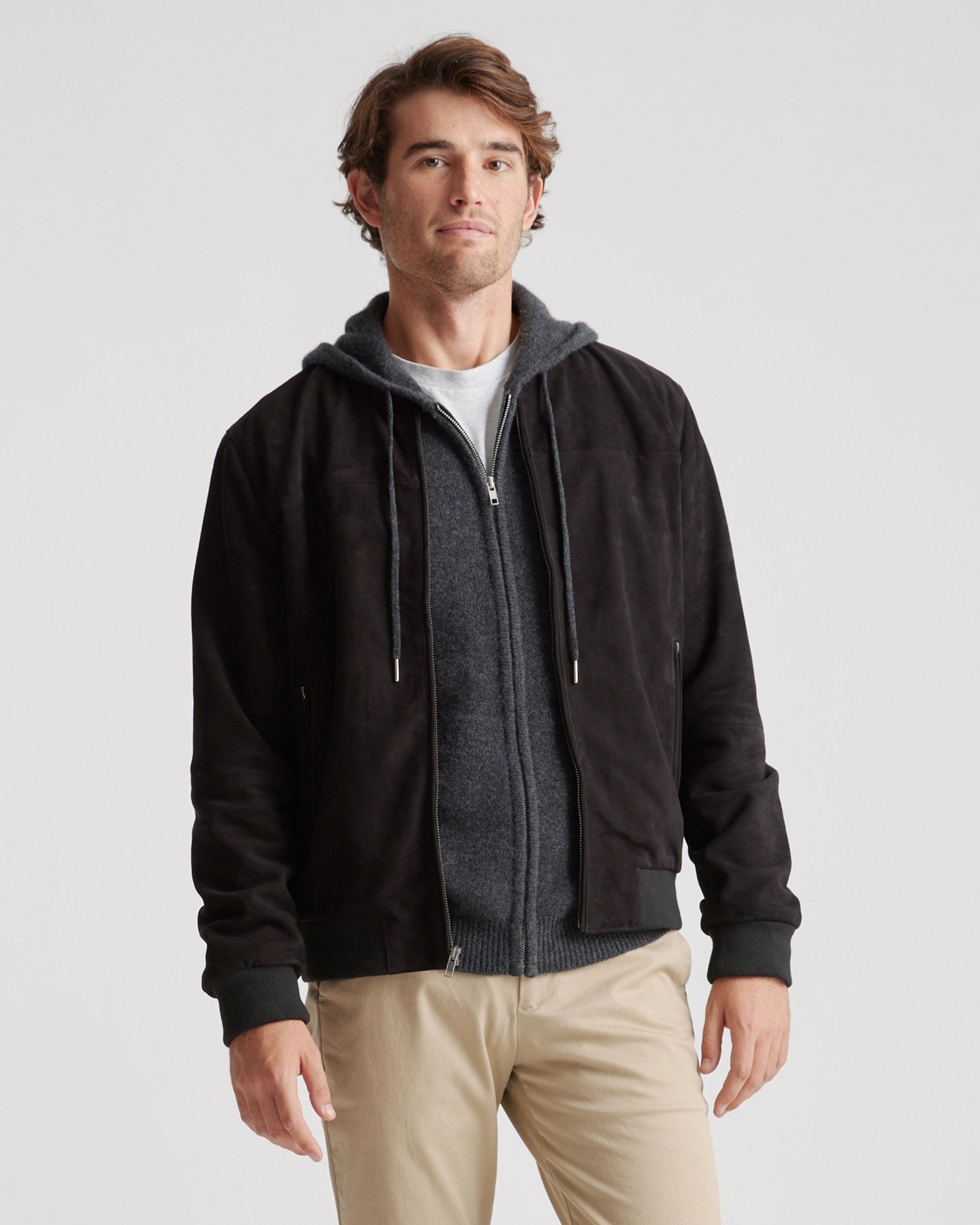 100% Suede Bomber Jacket