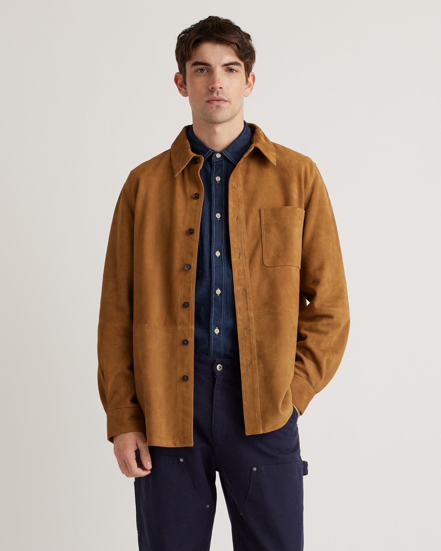 100% Suede Overshirt