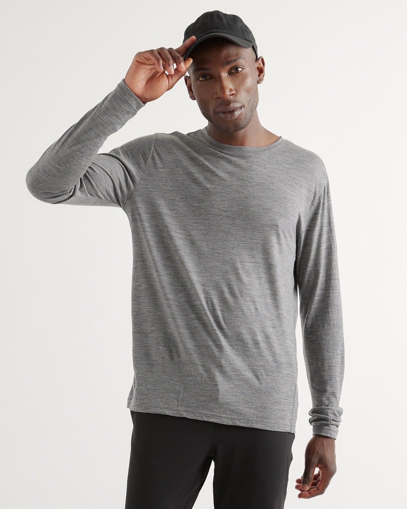 100% Merino Wool All-Season Long Sleeve Base Layer Tee