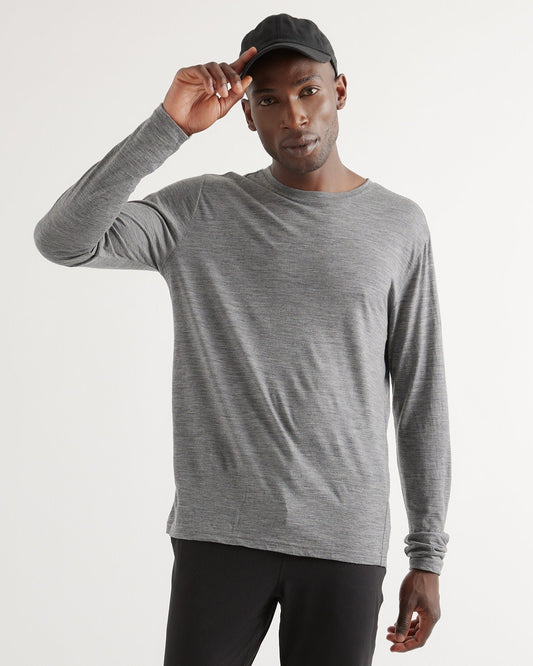 100% Merino Wool All-Season Long Sleeve Base Layer Tee