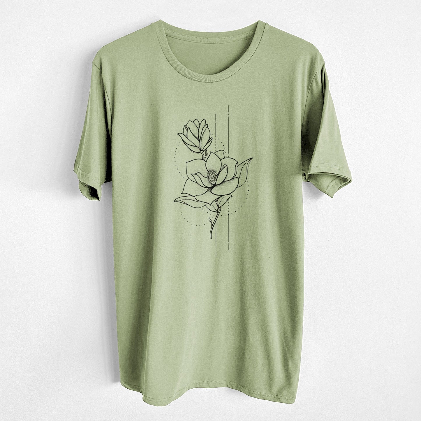 Southern Magnolia Stem - Unisex Crewneck - Made in USA - 100% Organic Cotton