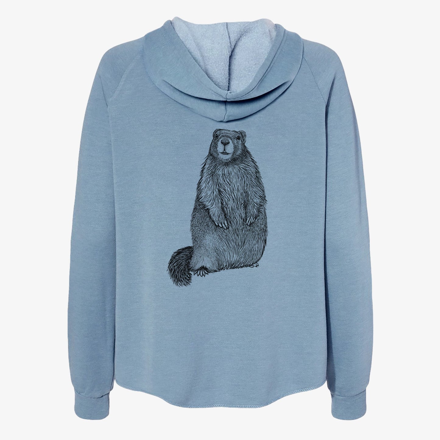 Yellow-bellied Marmot - Marmota flaviventris - Women's Cali Wave Zip-Up Sweatshirt