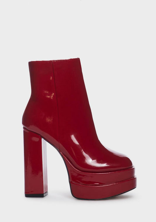 Wine Say Too Much Platform Boots