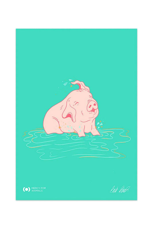 Puddle of Love Art Print