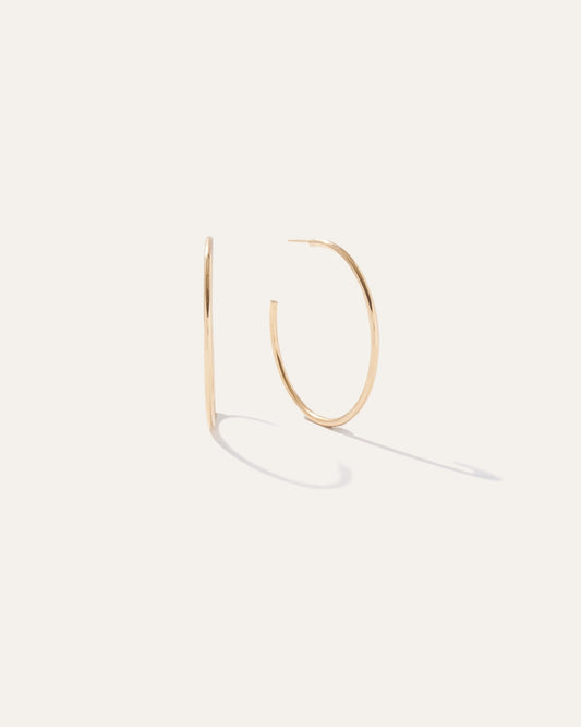 14K Gold Barcelona 30MM Hoops