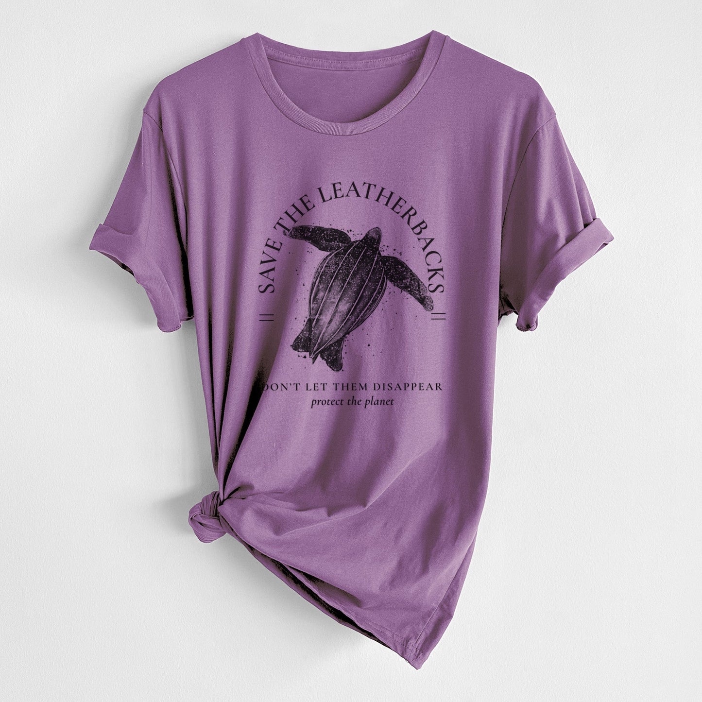 Save the Leatherbacks - Don't Let Them Disappear - Unisex Crewneck - Made in USA - 100% Organic Cotton