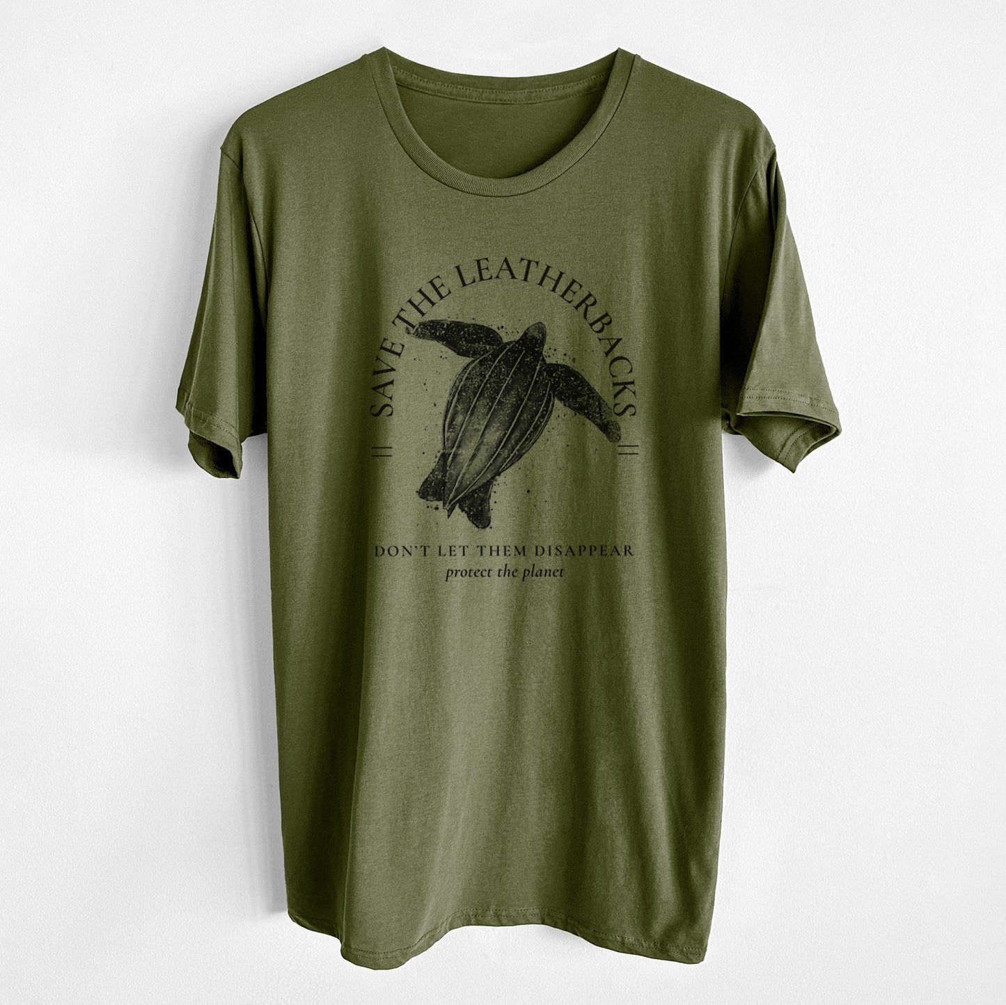 Save the Leatherbacks - Don't Let Them Disappear - Unisex Crewneck - Made in USA - 100% Organic Cotton