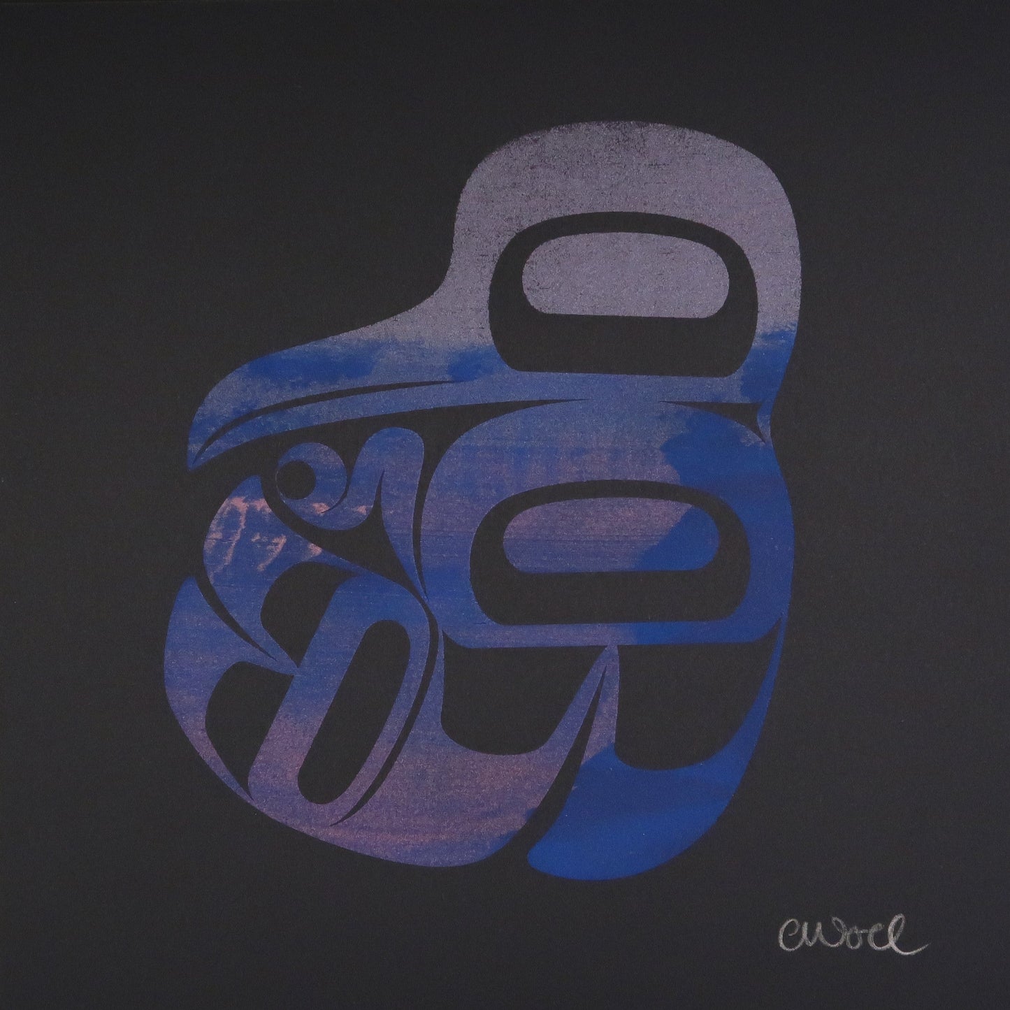 Baby Formline Prints - Black Paper