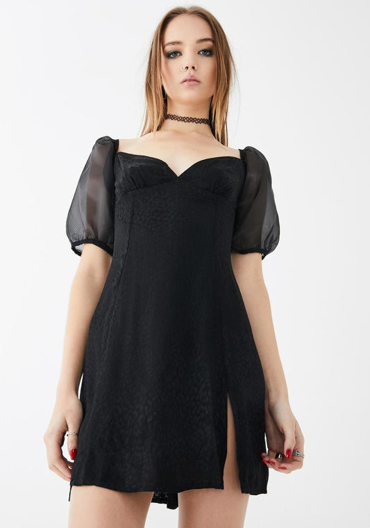 Black Cheetah Espera Dress