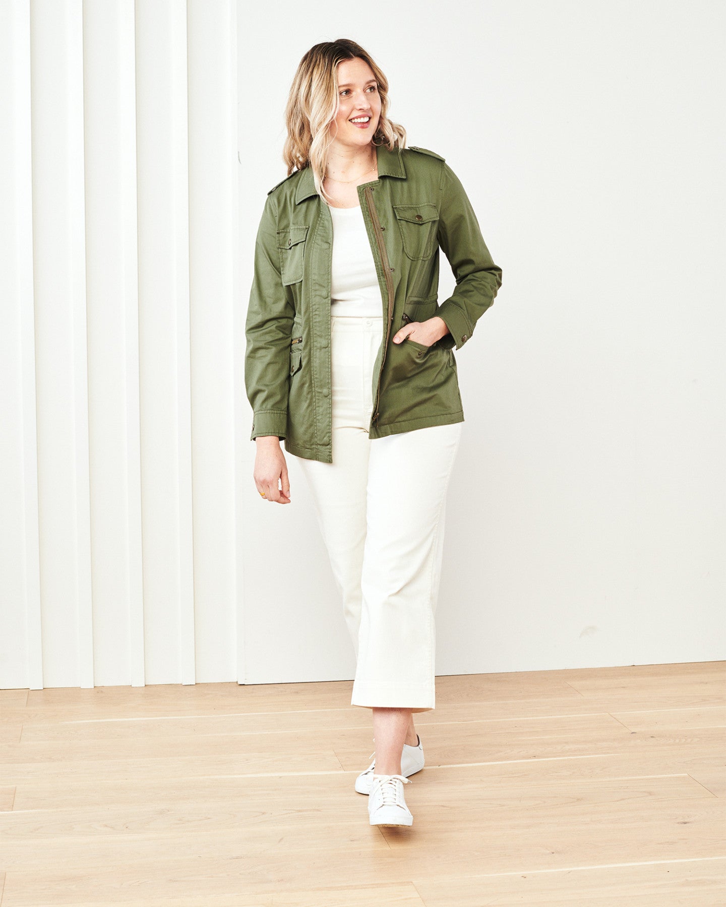 Cotton Twill Utility Jacket