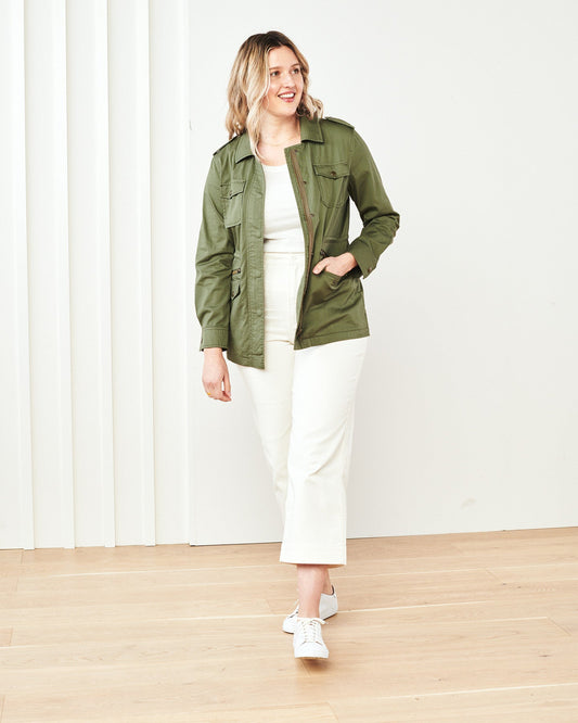 Cotton Twill Utility Jacket