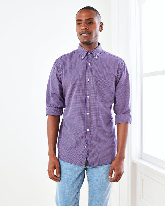 Carbon Wash Micro Check Shirt