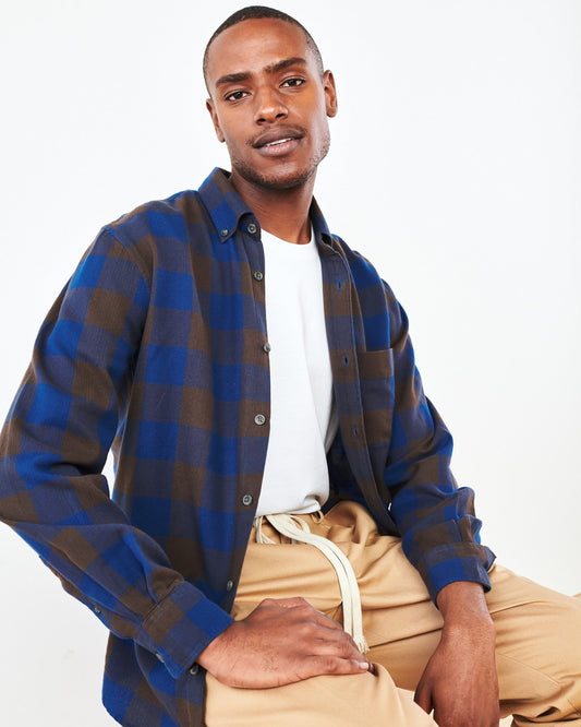 Brushed Twill Plaid Shirt