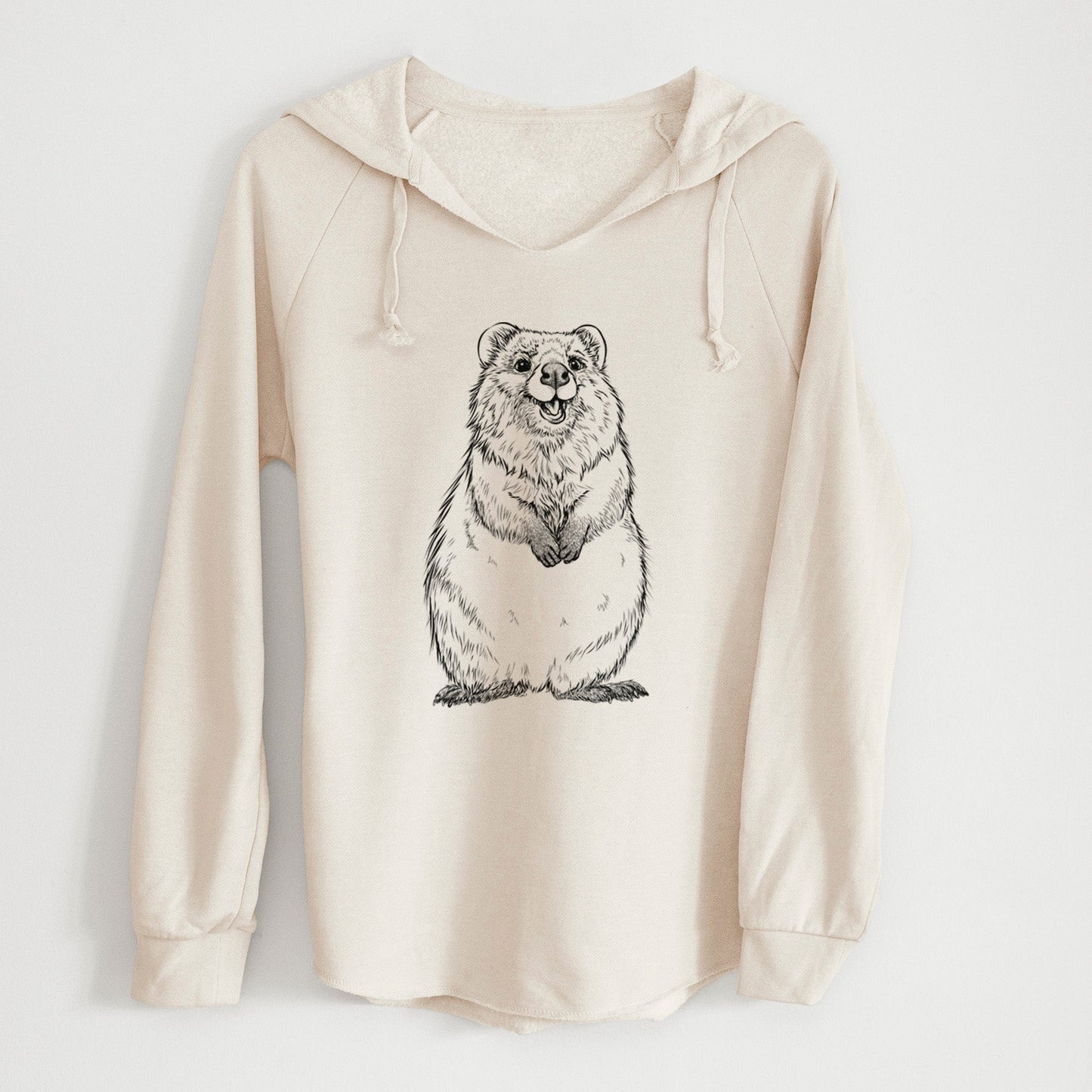 Quokkas - Setonix brachyurus - Cali Wave Hooded Sweatshirt