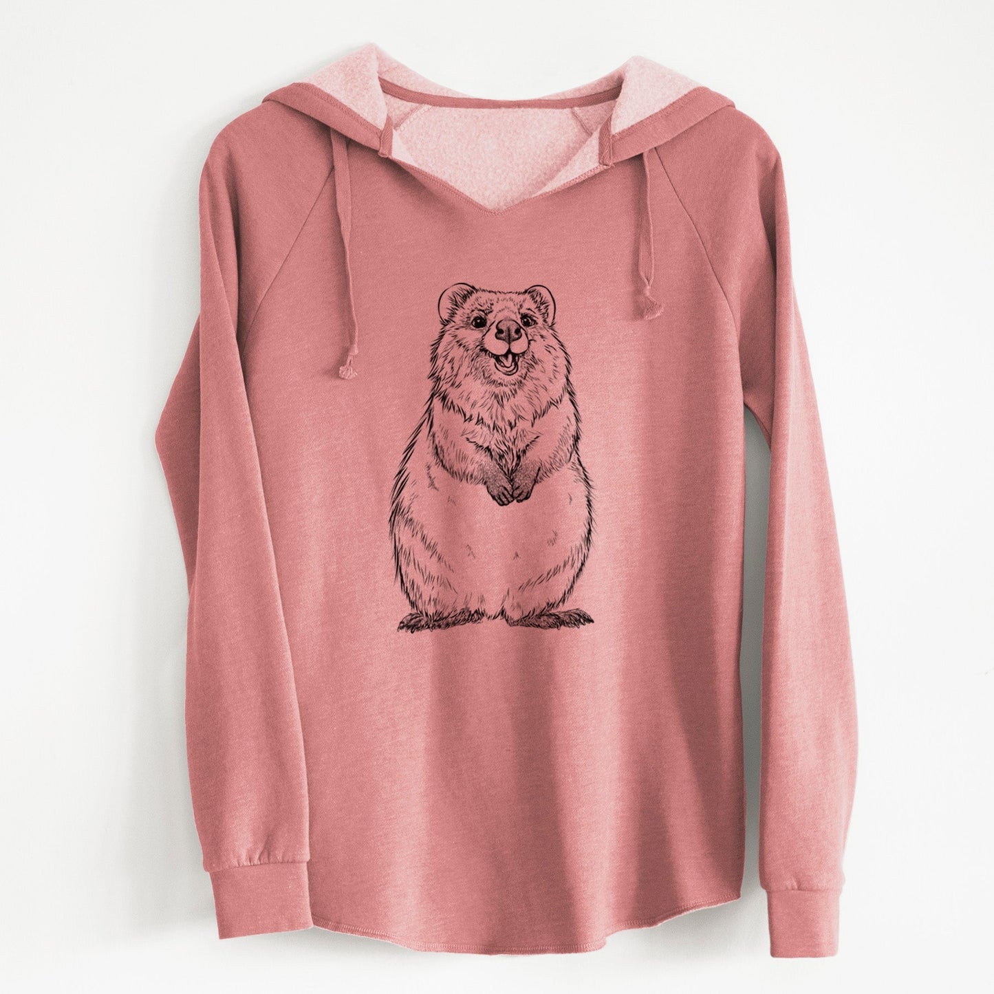 Quokkas - Setonix brachyurus - Cali Wave Hooded Sweatshirt