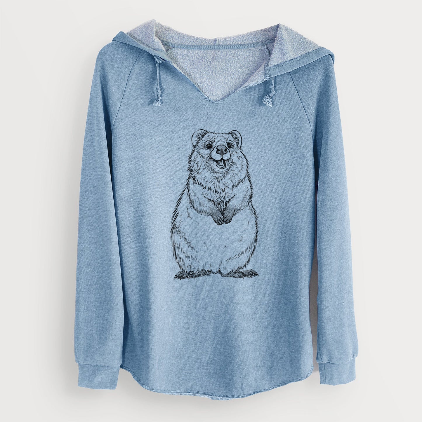 Quokkas - Setonix brachyurus - Cali Wave Hooded Sweatshirt