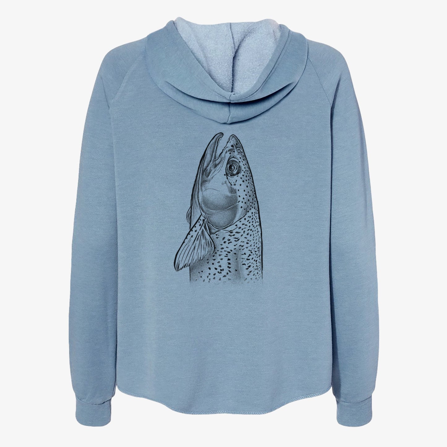Rainbow Trout - Oncorhynchus mykiss - Women's Cali Wave Zip-Up Sweatshirt
