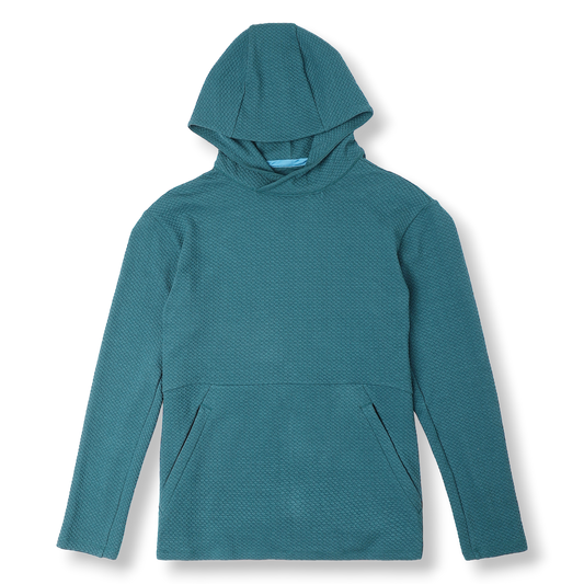 Roam Hoodie Dark Teal with kangaroo pocket