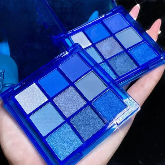 9 Colors Baby Blue Eyeshadow Makeup Palette