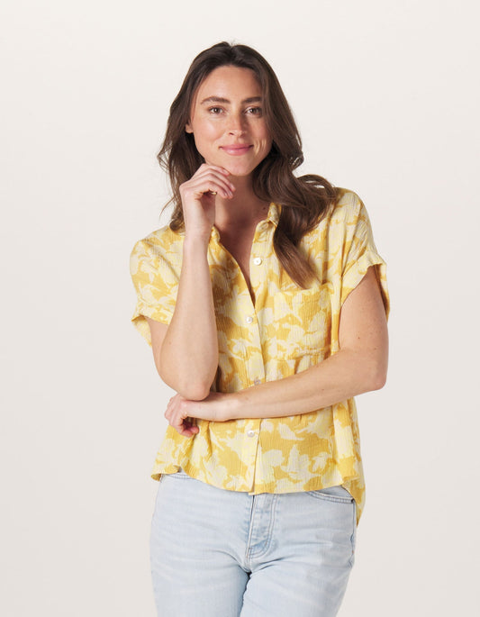 Ezra Crepe Camp Shirt