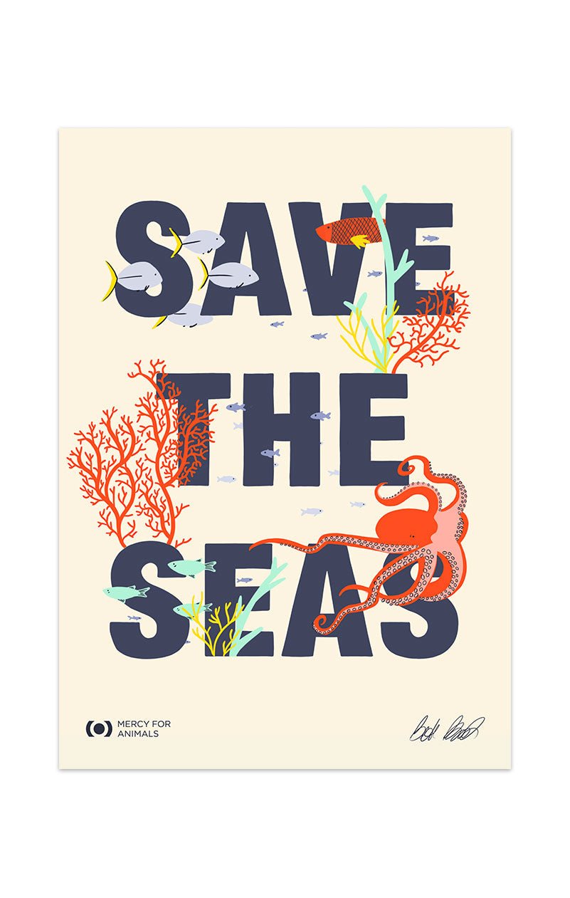 ‘Save the Seas’ Art Print