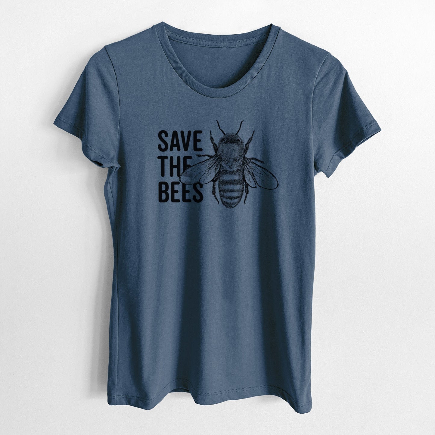 Save the Bees - Women's Crewneck - Made in USA - 100% Organic Cotton