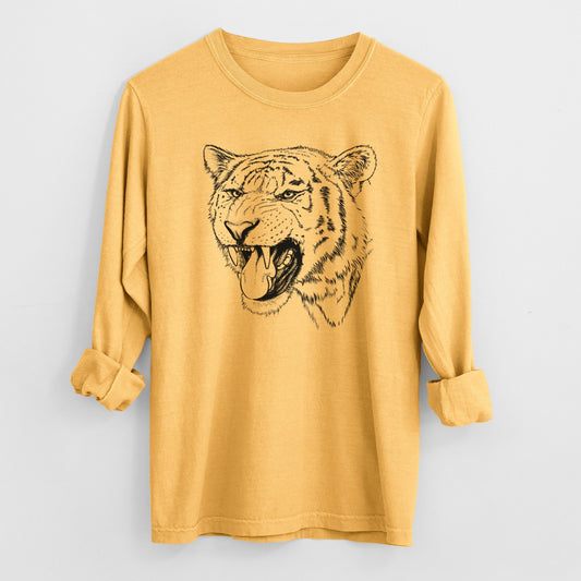 Siberian Tiger - Panthera tigris altaica - Heavyweight 100% Cotton Long Sleeve