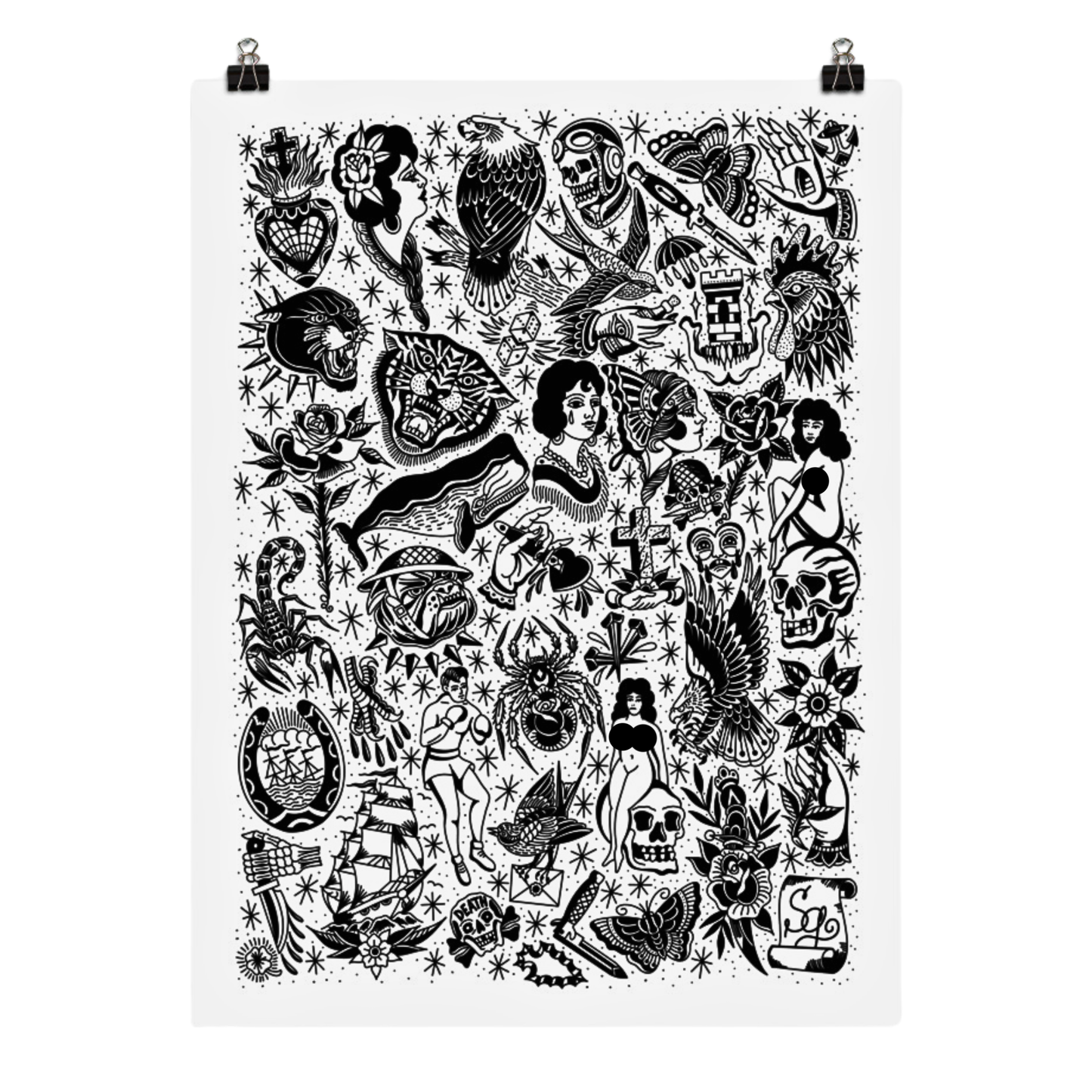 Black & White Pork Chop Sheet Vol. 1