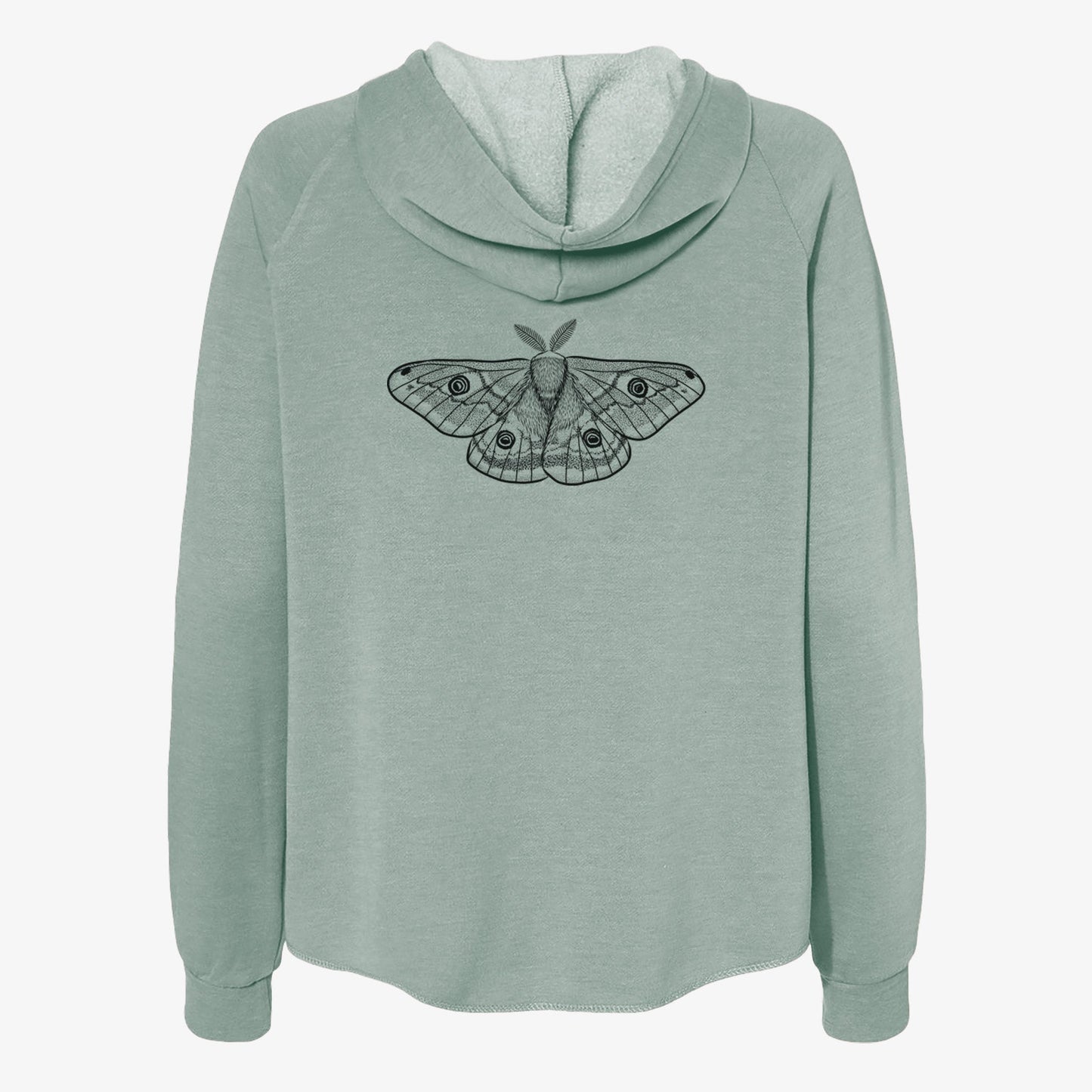 Saturnia pavonia - Small Emperor Moth - Women's Cali Wave Zip-Up Sweatshirt