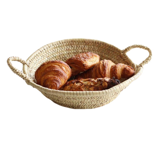 Round Moroccan Woven Tray - Small