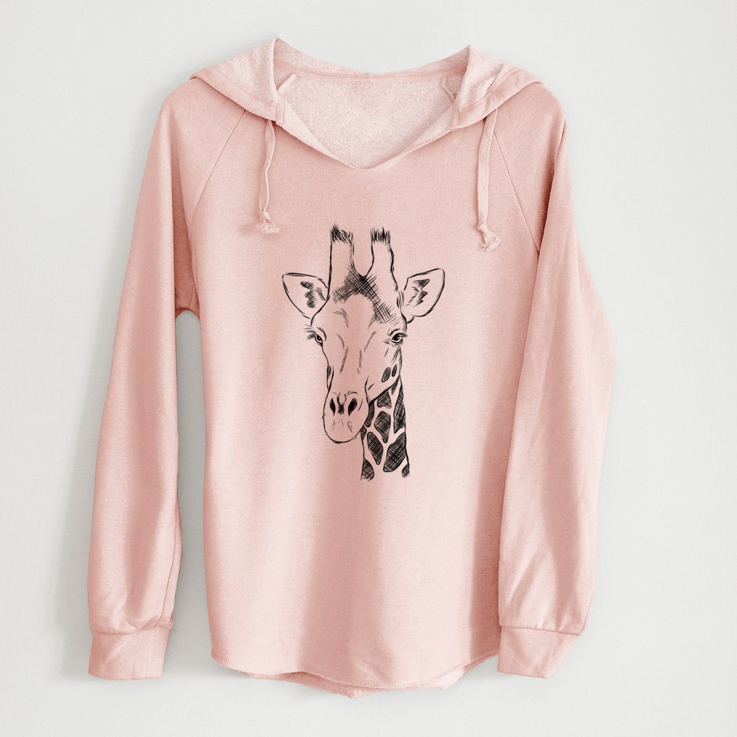 Southern Giraffe - Giraffa giraffa - Cali Wave Hooded Sweatshirt