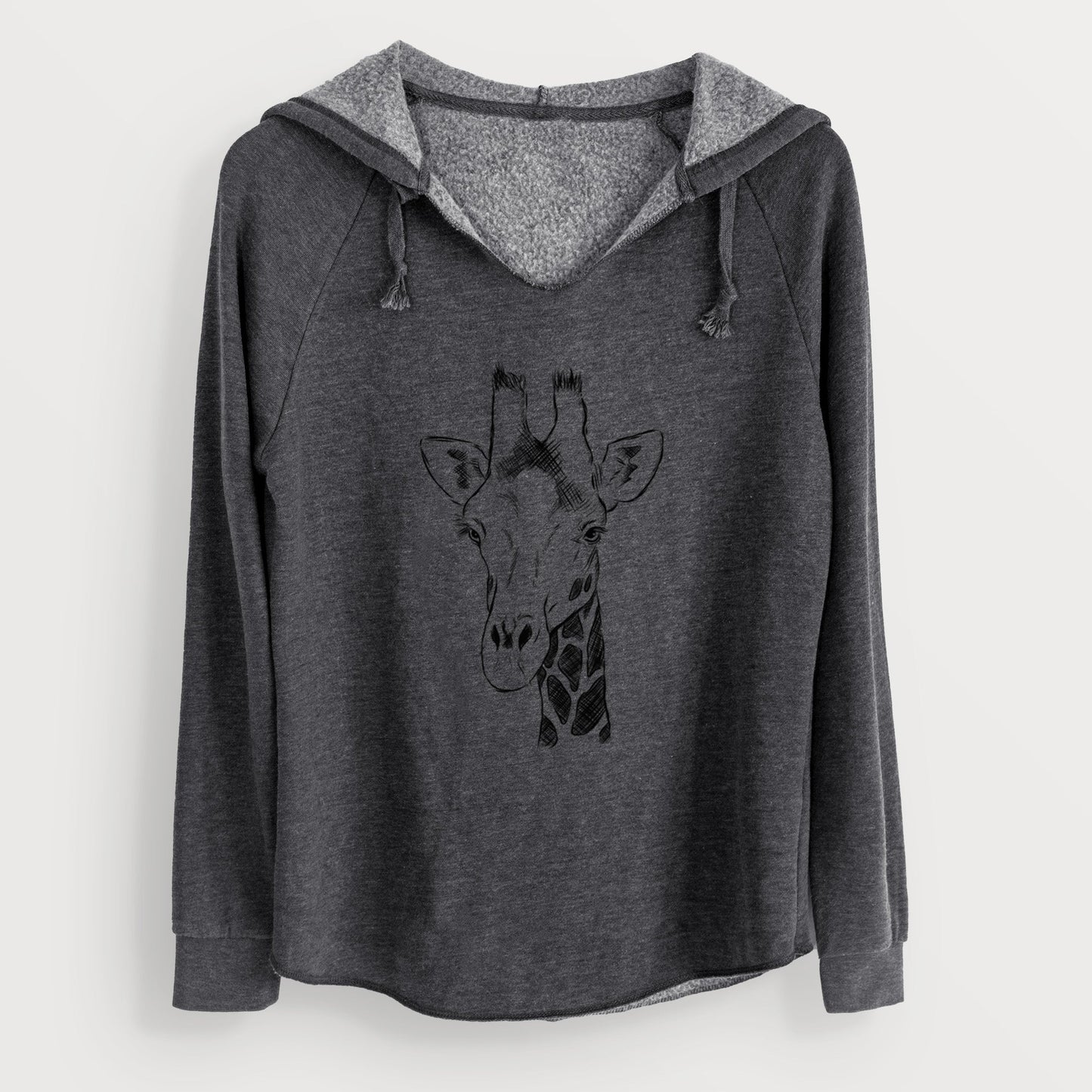 Southern Giraffe - Giraffa giraffa - Cali Wave Hooded Sweatshirt