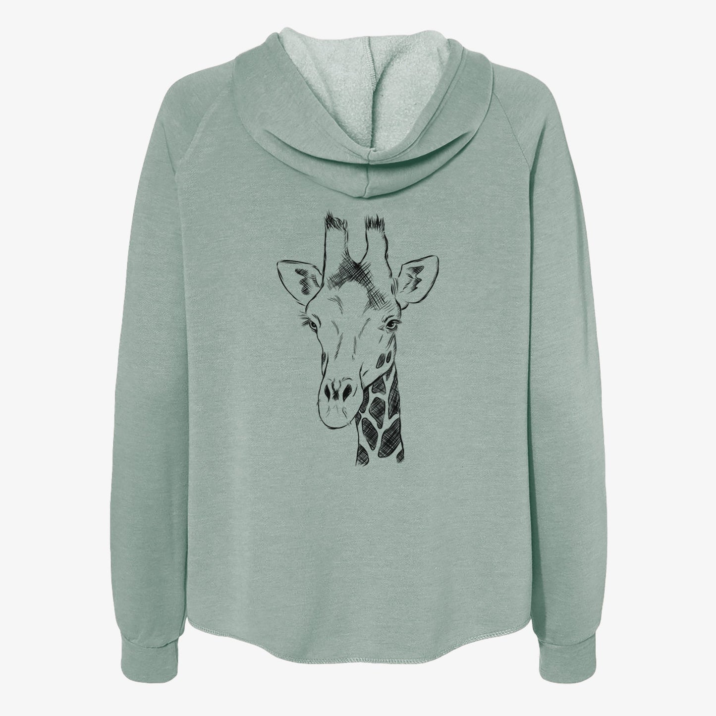 Southern Giraffe - Giraffa giraffa - Women's Cali Wave Zip-Up Sweatshirt