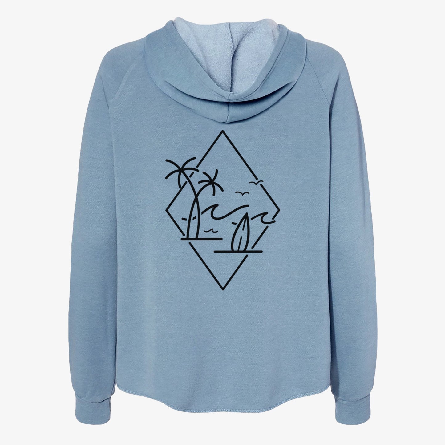 Summer Surf Diamond - Women's Cali Wave Zip-Up Sweatshirt