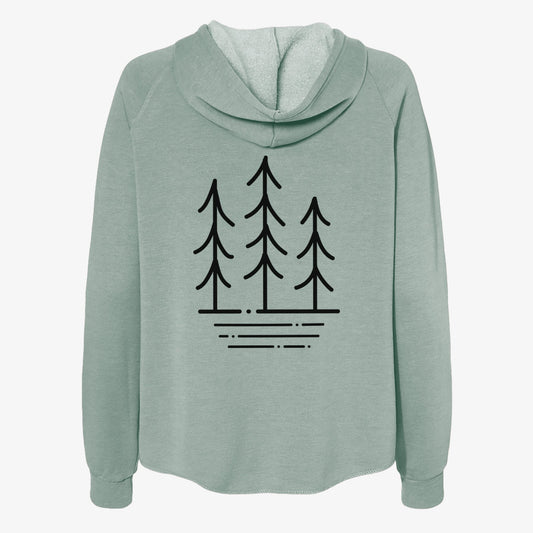 Three Trees - Women's Cali Wave Zip-Up Sweatshirt