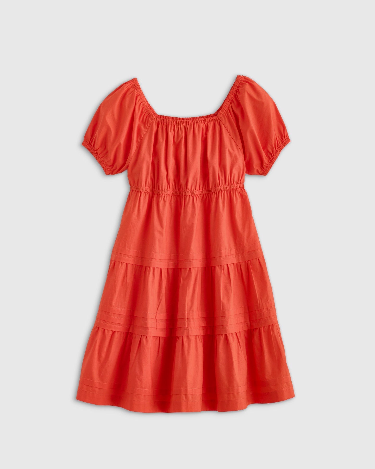100% Cotton Poplin Tiered Dress