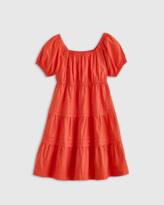 100% Cotton Poplin Tiered Dress