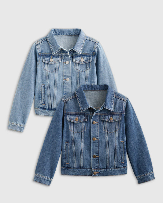 100% Cotton Denim Jacket 2-Pack