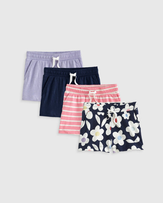 100% Organic Cotton Slub Field Short 4-Pack